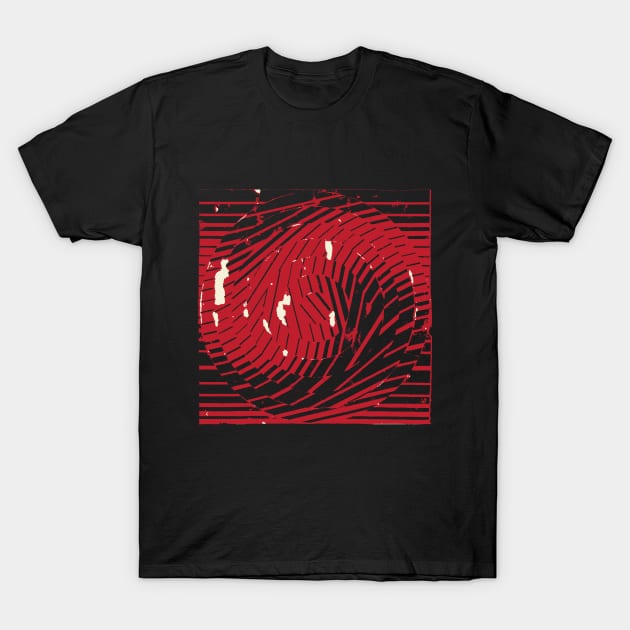 RedBlack Twirl T-Shirt by zeljkica